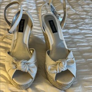 White House Black Market espadrille White color in very good condition.